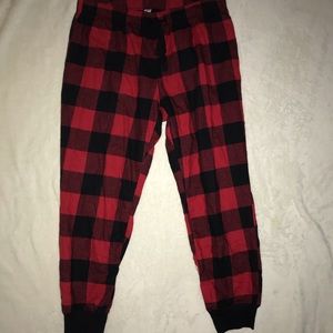 Plaid jogger pajama pants